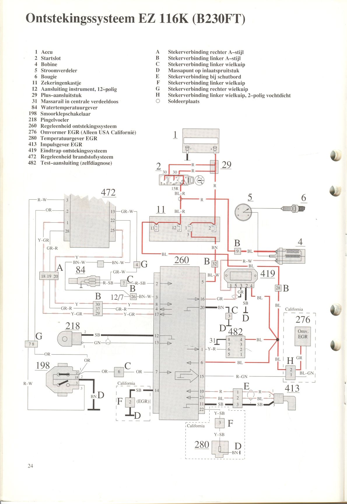 Ontstekingsysteem EZ 116K (B230FT)