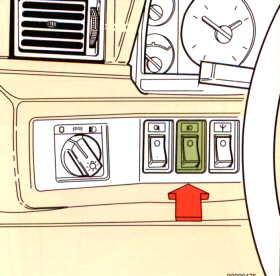 Front foglamp switch