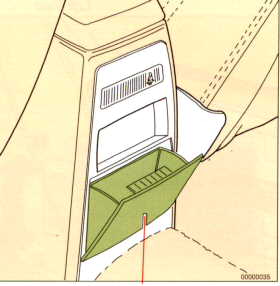 Rear seat Ashtray