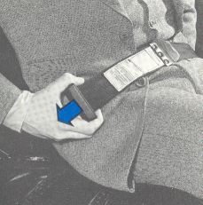 Seat belts manually adjustable