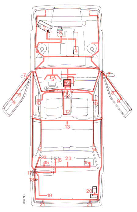 loop van de bedrading